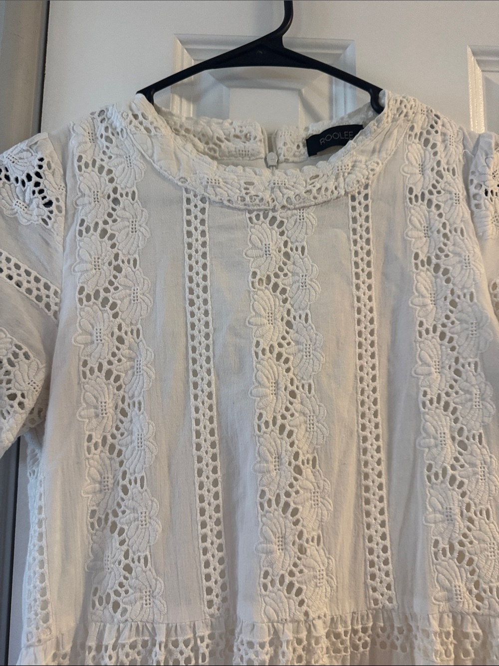 Roolee White Lace Midi Dress - Picture 3 of 8